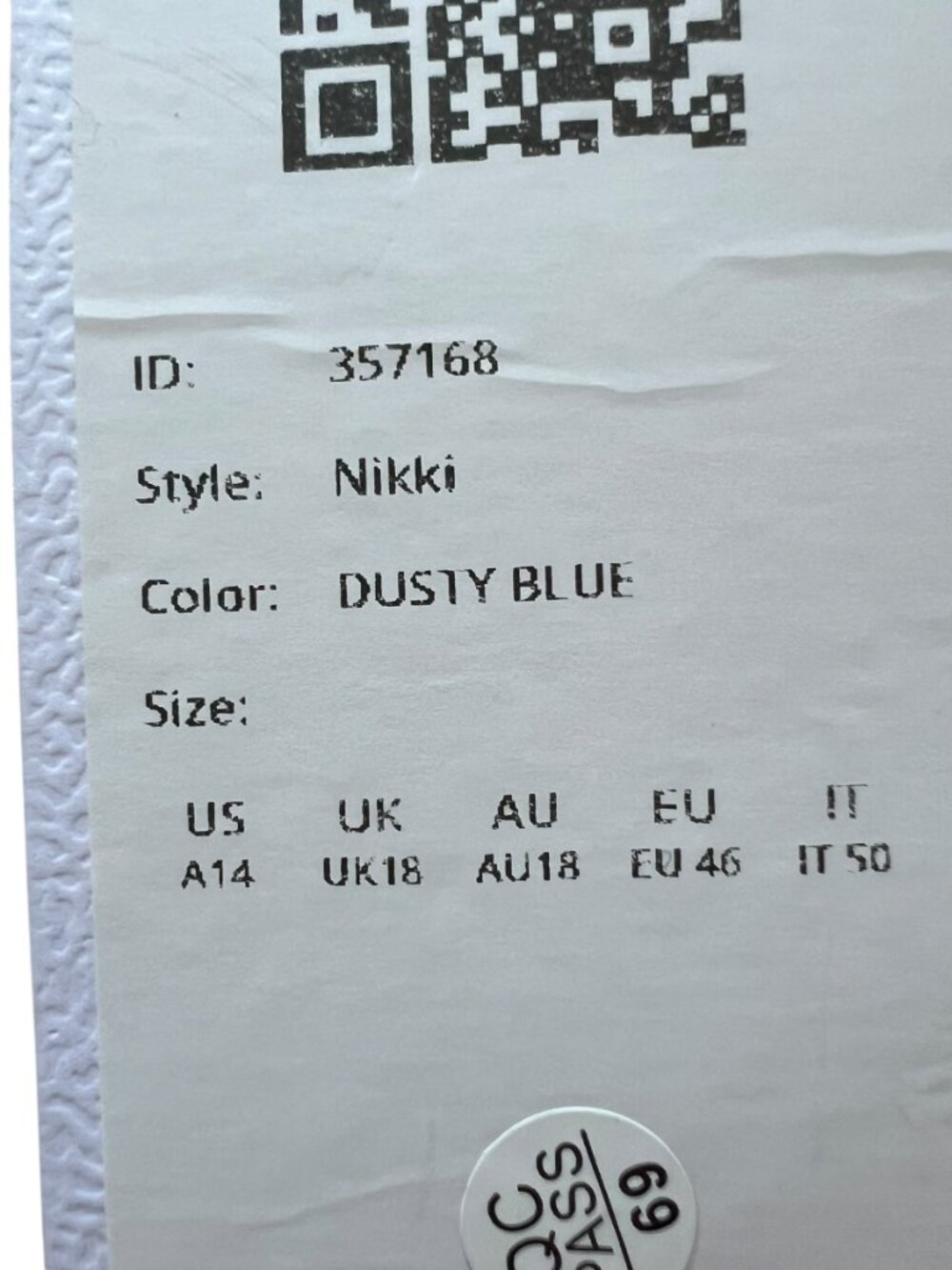 Azazie Nikki dress Dusty Blue Sheath Corset Luxe Knit sleeveless size A14 maxi - Picture 6 of 6